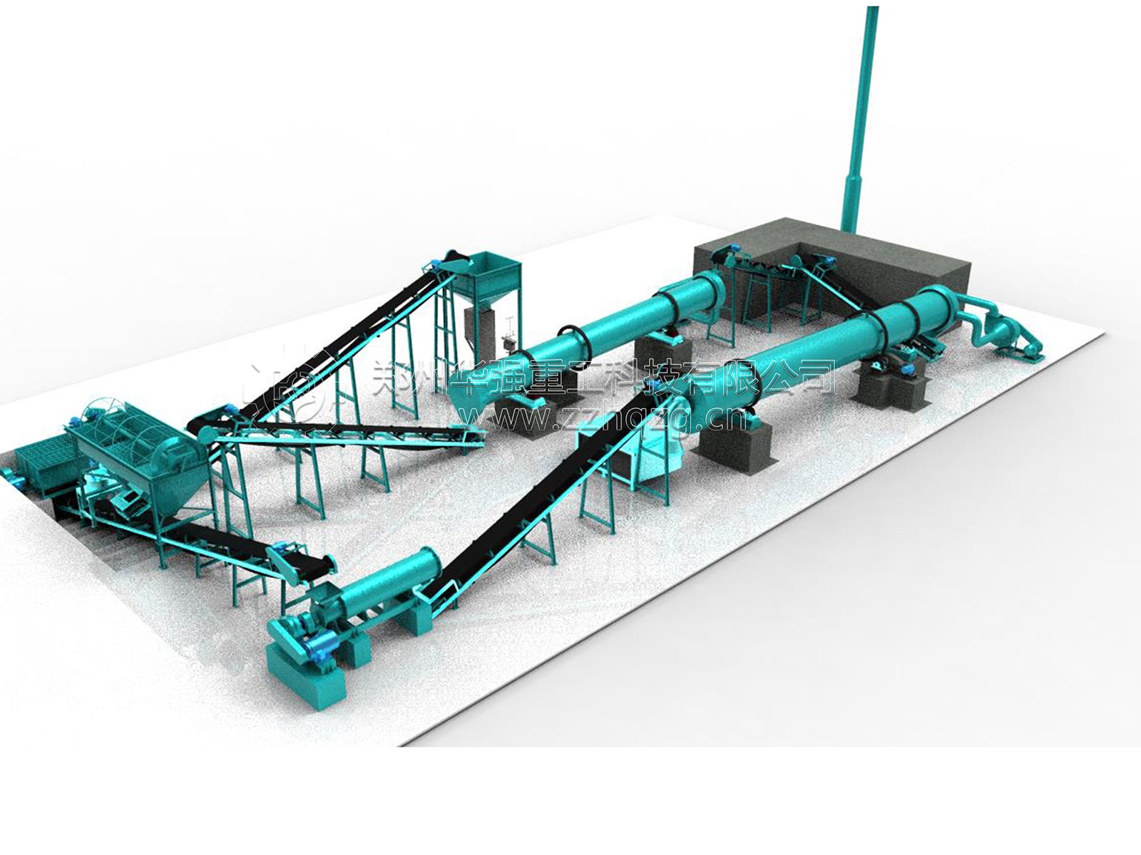 有機肥濕法造粒生產(chǎn)線